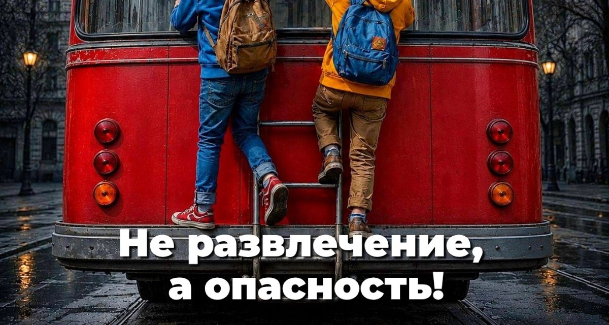 В Калуге подростки снова цепляются за троллейбусы — записи передадут в полицию